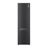 LG Kühl-Gefrierkombination Matt Schwarz: 384L, 203cm hoch, Inverter Linear Kompressor