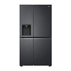 LG Side-by-Side Kühlschrank GSLV71MCTD, Matte Black, Total No Frost, Eis- & Wasserspender, ThinQ Smart
