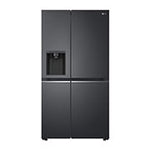 Lade das Bild in den Galerie-Viewer, LG Side-by-Side Kühlschrank GSLV71MCTD, Matte Black, Total No Frost, Eis- &amp; Wasserspender, ThinQ Smart
