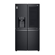 LG InstaView Multi-Door Kühlschrank: 638L Kapazität, Eisspender, Matte Black Steel