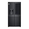LG InstaView Multi-Door Kühlschrank: 638L Kapazität, Eisspender, Matte Black Steel