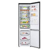 LG Kühl-Gefrierkombination Matt Schwarz: 384L, 203cm hoch, Inverter Linear Kompressor