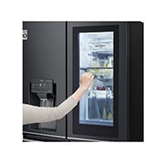 LG InstaView Multi-Door Kühlschrank: 638L Kapazität, Eisspender, Matte Black Steel