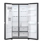 Lade das Bild in den Galerie-Viewer, LG Side-by-Side Kühlschrank GSLV71MCTD, Matte Black, Total No Frost, Eis- &amp; Wasserspender, ThinQ Smart
