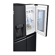 LG InstaView Multi-Door Kühlschrank: 638L Kapazität, Eisspender, Matte Black Steel
