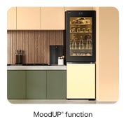 LG MoodUP® Intelligente Kühl-Gefrierkombination mit InstaView, Bluetooth-Lautsprecher & Farbwechsel-LED-Türen