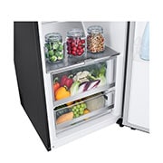 LG Freistehender Kühlschrank Schwarz: Effizient, Geräumig, Leise mit Inverter Linear Compressor