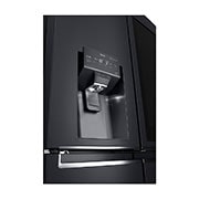 LG InstaView Multi-Door Kühlschrank: 638L Kapazität, Eisspender, Matte Black Steel