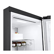 LG Freistehender Kühlschrank Schwarz: Effizient, Geräumig, Leise mit Inverter Linear Compressor