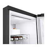 Lade das Bild in den Galerie-Viewer, LG Freistehender Kühlschrank Schwarz: Effizient, Geräumig, Leise mit Inverter Linear Compressor
