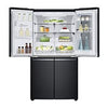 LG InstaView Multi-Door Kühlschrank: 638L Kapazität, Eisspender, Matte Black Steel