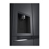 LG Side-by-Side Kühlschrank GSLV71MCTD, Matte Black, Total No Frost, Eis- & Wasserspender, ThinQ Smart