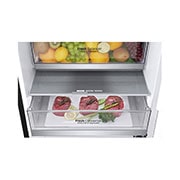 LG Kühl-Gefrierkombination Matt Schwarz: 384L, 203cm hoch, Inverter Linear Kompressor