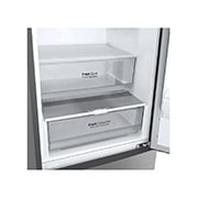 LG NatureFRESH Kühl-Gefrierkombination Edelstahl, 384L, Smart Inverter Compressor, 203cm hoch
