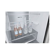 LG Kühl-Gefrierkombination Matt Schwarz: 384L, 203cm hoch, Inverter Linear Kompressor