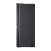 LG Side-by-Side Kühlschrank GSLV71MCTD, Matte Black, Total No Frost, Eis- & Wasserspender, ThinQ Smart