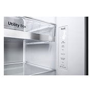 LG InstaView Side-by-Side Kühlschrank, 635L Kapazität, Eis- und Wasserspender, Smart