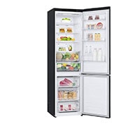LG Kühl-Gefrierkombination 384L, 203cm Hoch, Inverter Linear Kompressor, Matt Schwarz, Effizient & Leise