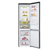LG Kühl-Gefrierkombination 384L Inverter Linear Kompressor Mattschwarz B-Klasse