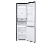 Lade das Bild in den Galerie-Viewer, LG Kühl-Gefrierkombination 384L, 203cm Hoch, Inverter Linear Kompressor, Matt Schwarz, Effizient &amp; Leise
