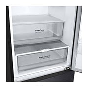 LG Kühl-Gefrierkombination 384L, 203cm Hoch, Inverter Linear Kompressor, Matt Schwarz, Effizient & Leise