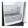 LG Kühl-Gefrierkombination 384L, 203cm Hoch, Inverter Linear Kompressor, Matt Schwarz, Effizient & Leise