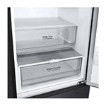 Lade das Bild in den Galerie-Viewer, LG Kühl-Gefrierkombination 384L, 203cm Hoch, Inverter Linear Kompressor, Matt Schwarz, Effizient &amp; Leise
