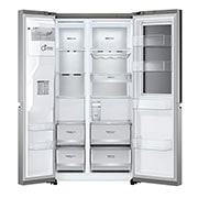 LG GSXV91PZAE Side-by-Side Kühlschrank: InstaView, Eisspender, 635L, Platinum Silber
