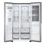 Lade das Bild in den Galerie-Viewer, LG GSXV91PZAE Side-by-Side Kühlschrank: InstaView, Eisspender, 635L, Platinum Silber
