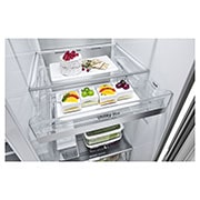LG GSXV91PZAE Side-by-Side Kühlschrank: InstaView, Eisspender, 635L, Platinum Silber