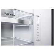 LG GSXV91PZAE Side-by-Side Kühlschrank: InstaView, Eisspender, 635L, Platinum Silber