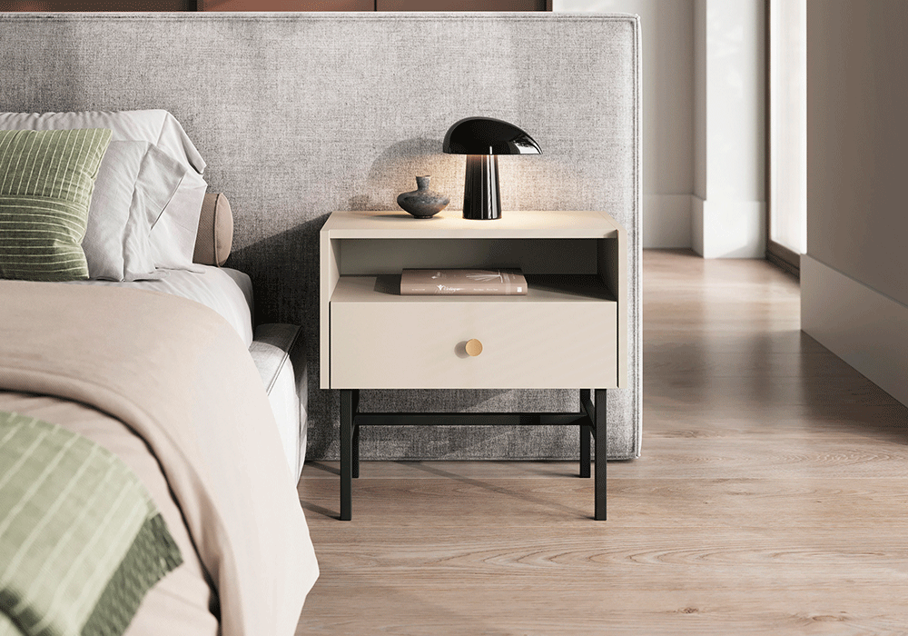 Eleganter Nachttisch Liora mit Stilvollem Stauraum für Ihr Schlafzimmer