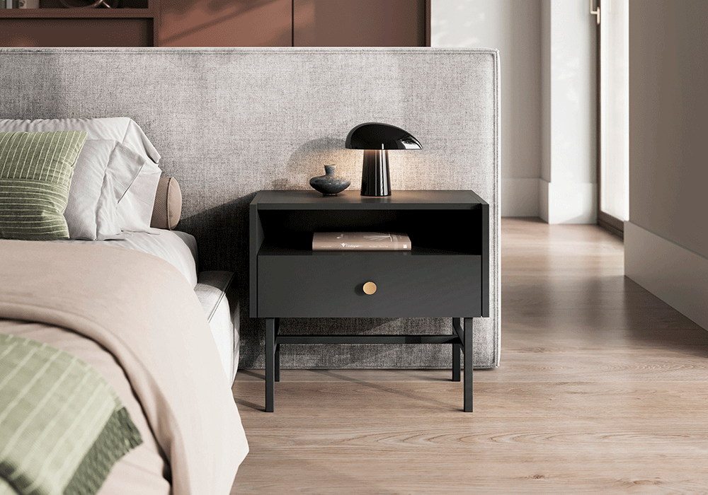 Eleganter Nachttisch Liora mit Stilvollem Stauraum für Ihr Schlafzimmer