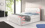 Lade das Bild in den Galerie-Viewer, Sognare Boxspringbett mit Stauraum: Luxuriöser Schlaf, Praktische Ablage, Elegantes Kunstleder
