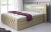 Sonno Luxus Boxspringbett mit RGB-Beleuchtung, USB-Anschluss und Praktischem Stauraum
