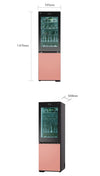 LG InstaView MoodUP® Kühl-Gefrierkombination mit StanbyME Smart Display Set