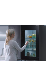 Lade das Bild in den Galerie-Viewer, LG InstaView Multi-Door Kühlschrank 638L: Eis- und Wasserspender mit Festwasseranschluss
