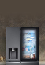 Lade das Bild in den Galerie-Viewer, LG InstaView Side-by-Side Kühlschrank: 635L, Door-in-Door, Eis- &amp; Wasserspender, Smart ThinQ
