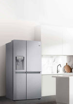 Lade das Bild in den Galerie-Viewer, LG InstaView Side-by-Side Kühlschrank, 635L Kapazität, Eis- und Wasserspender, Smart
