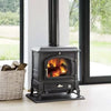Eleganter Nestor Martin TQH 15 Gasofen: Quadratischer Stahl, 7 kW, A+ Effizienz
