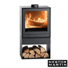 Eleganter Nestor Martin TQH 15 Gasofen: Quadratischer Stahl, 7 kW, A+ Effizienz