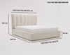 Luxuriöses Samt Polsterbett Lunera mit Stauraum: Modern, Elegant, Komfortabel