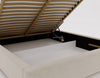 Luxuriöses Samt Polsterbett Lunera mit Stauraum: Modern, Elegant, Komfortabel