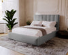 Luxuriöses Samt Polsterbett Lunera mit Stauraum: Modern, Elegant, Komfortabel