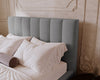 Luxuriöses Samt Polsterbett Lunera mit Stauraum: Modern, Elegant, Komfortabel