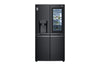 LG InstaView Multi-Door Kühlschrank: 638L Kapazität, Eisspender, Matte Black Steel