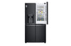 LG InstaView Multi-Door Kühlschrank: 638L Kapazität, Eisspender, Matte Black Steel