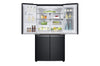 LG InstaView Multi-Door Kühlschrank: 638L Kapazität, Eisspender, Matte Black Steel