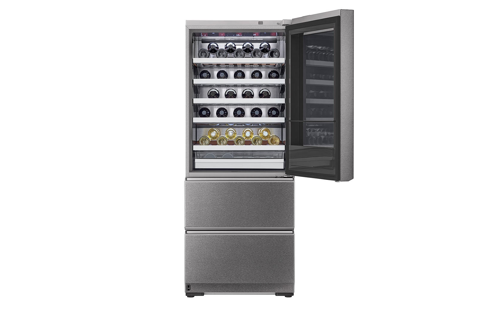 LG SIGNATURE LSR200W InstaView® Weinkühlschrank – Perfekte Temperaturkontrolle, Vibrationsschutz