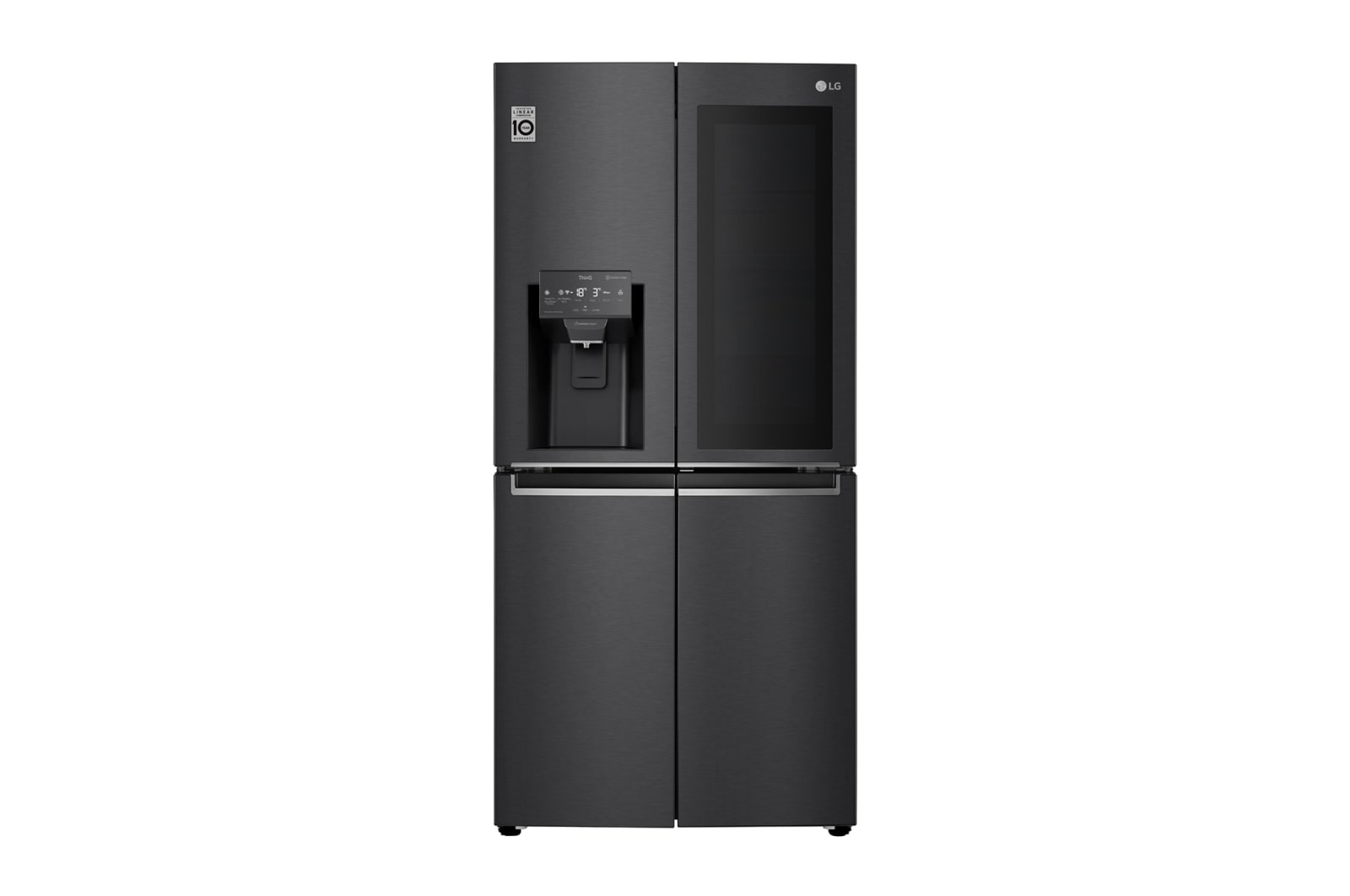 LG Multi-Door Kühlschrank InstaView Door-in-Door 508L, UVnano, Eis- & Wasserspender